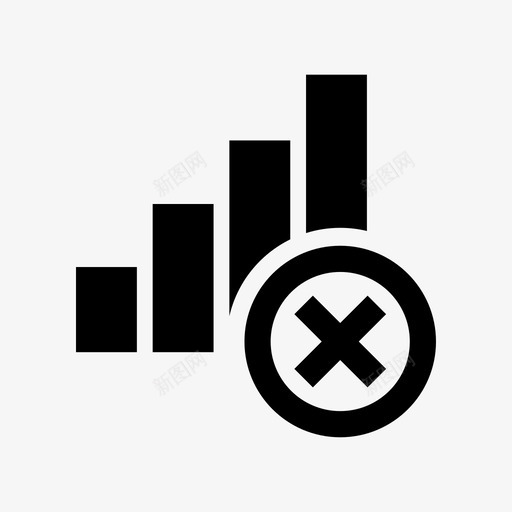 离线网络连接图标svg_新图网 https://ixintu.com 互联网 信号 离线 网络 连接