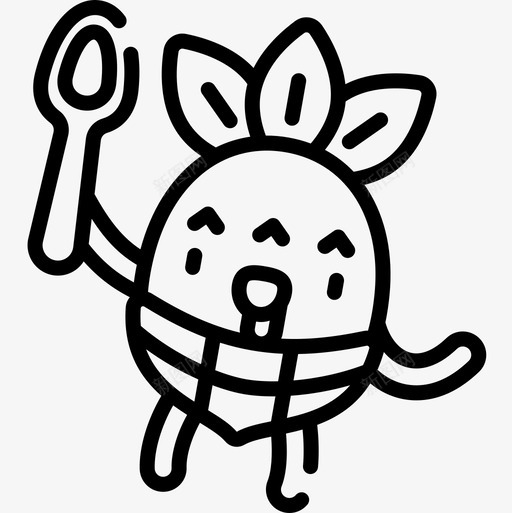 吃菠萝性格直系图标svg_新图网 https://ixintu.com 吃 直系 菠萝性格