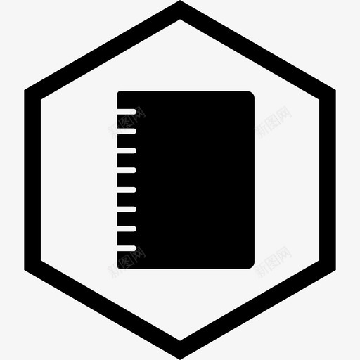螺旋笔记本日记文件图标svg_新图网 https://ixintu.com 教育 文件 日记 笔记本 螺旋