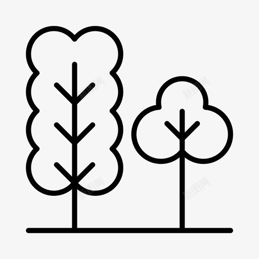 树木环境绿色植物图标svg_新图网 https://ixintu.com 公园 树木 环境 绿色植物 自然