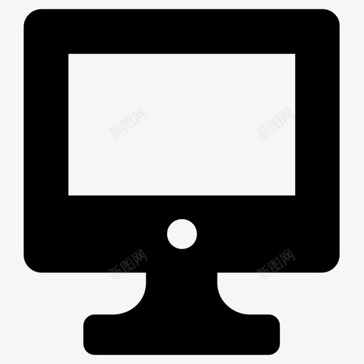 显示器桌面设备图标svg_新图网 https://ixintu.com 屏幕 显示器 桌面 设备