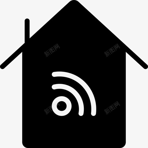 家庭wifi智能智能男固体图标svg_新图网 https://ixintu.com wifi 固体 家庭 智能