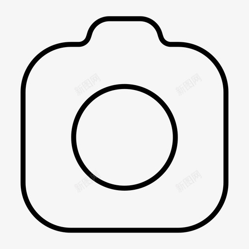 照相机点击轻拍图标svg_新图网 https://ixintu.com 信息包 快照 点击 照片 照相机 轻拍
