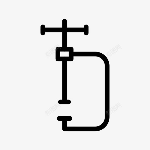 压缩工具夹钳图标svg_新图网 https://ixintu.com 压缩工具 夹钳