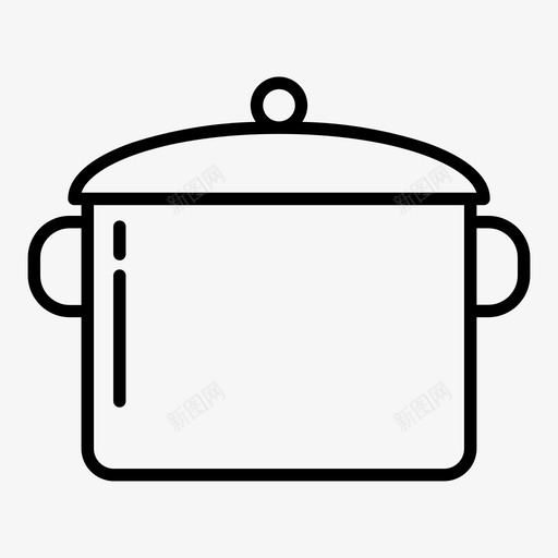 砂锅电器厨房图标svg_新图网 https://ixintu.com 厨房 厨房工具 电器 砂锅 锅