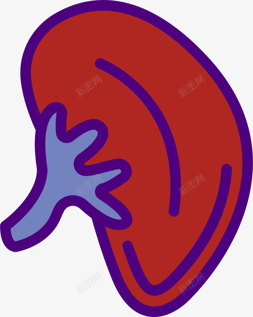 肾脏医学186线性颜色图标svg_新图网 https://ixintu.com 医学 线性 肾脏 颜色
