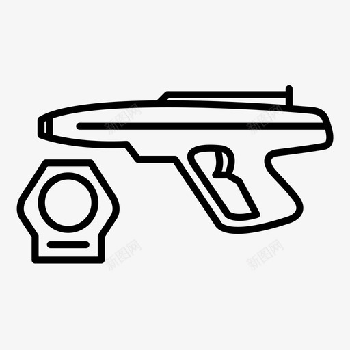 lazertag80年代游戏图标svg_新图网 https://ixintu.com 80年代 lazer tag 游戏 激光 真棒