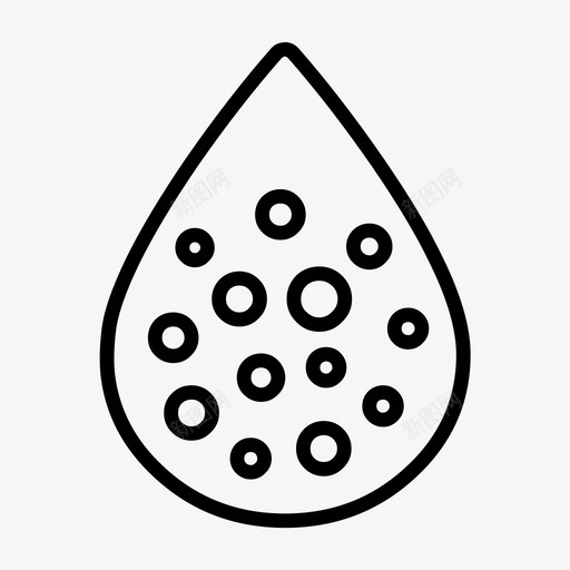 淡水泡沫能量图标svg_新图网 https://ixintu.com 健康 水和环境 治疗 泡沫 淡水 能量