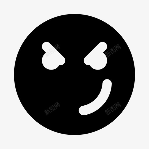 愤世嫉俗表情脸图标svg_新图网 https://ixintu.com 愤世嫉俗 符号 表情 调皮