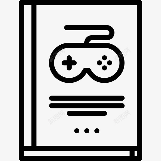 杂志电子游戏12线性图标svg_新图网 https://ixintu.com 杂志 电子游戏 线性