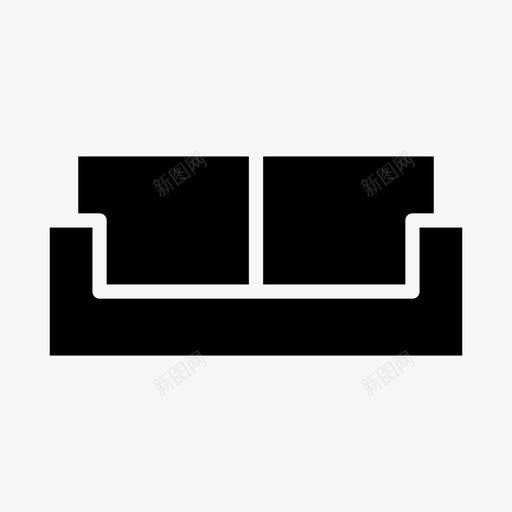 沙发座椅坐椅图标svg_新图网 https://ixintu.com 坐椅 家具 座椅 沙发
