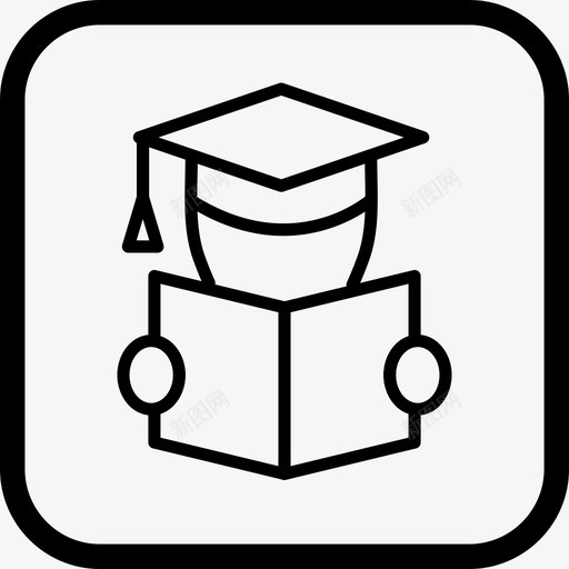 阅读教育学生图标svg_新图网 https://ixintu.com 学习 学生 教育 阅读