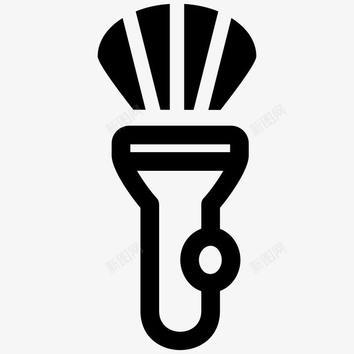 手电筒明亮的电的图标svg_新图网 https://ixintu.com 亮的 发光 手电筒 明亮 灯的 电的