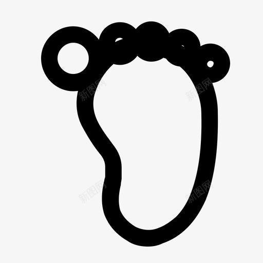 脚丫svg_新图网 https://ixintu.com 脚丫