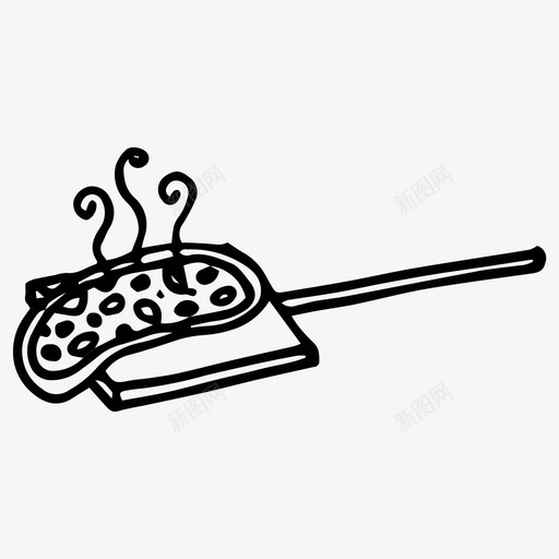 披萨食品手绘图标svg_新图网 https://ixintu.com 手绘 披萨 比萨店 食品