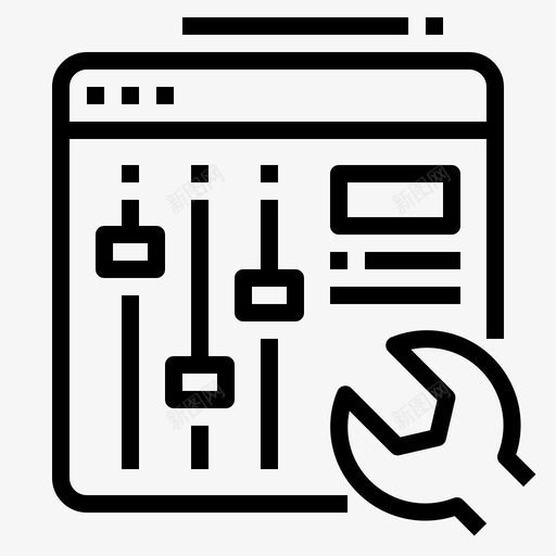 网站维护管理图标svg_新图网 https://ixintu.com 优化 搜索引擎 管理 维护 网站