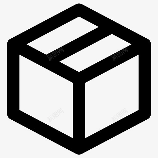 订单盒子送货图标svg_新图网 https://ixintu.com 产品 包装 电子商务 盒子 订单 送货