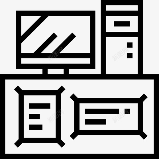 计算机销售37线性图标svg_新图网 https://ixintu.com 线性 计算机 销售