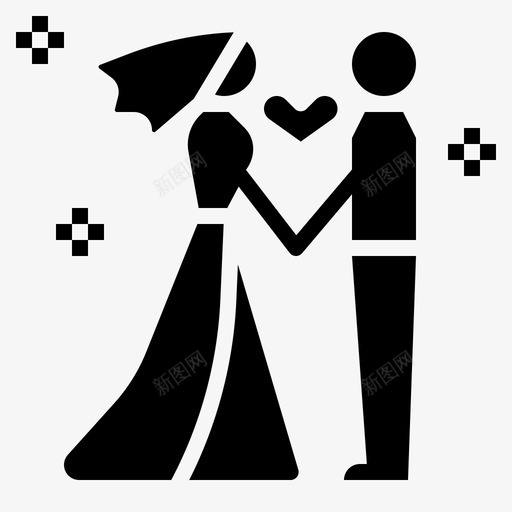 夫妇婚礼194填充图标svg_新图网 https://ixintu.com 填充 夫妇 婚礼194