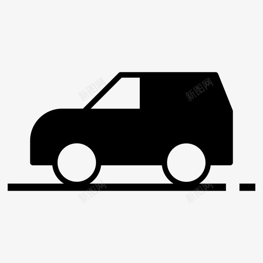汽车交通工具运输工具图标svg_新图网 https://ixintu.com 交通工具 假日和自然 汽车 车辆 运输工具 面包车
