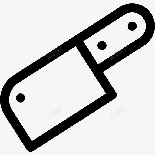 切肉刀烧烤34直形图标svg_新图网 https://ixintu.com 切肉刀 烧烤 直形