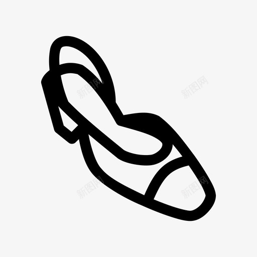 鞋时尚女图标svg_新图网 https://ixintu.com 女鞋 时尚 高跟鞋