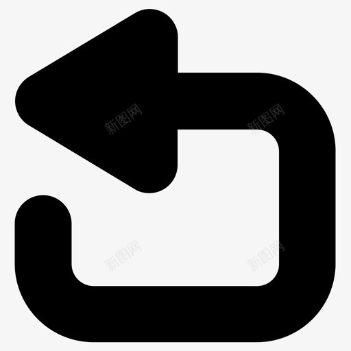 撤消后退返回图标svg_新图网 https://ixintu.com 反转 后退 撤消 返回 还原