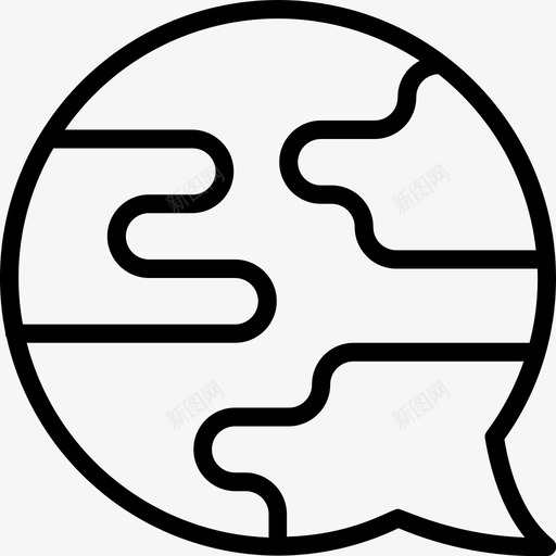 语言语言3线性图标svg_新图网 https://ixintu.com 线性 语言