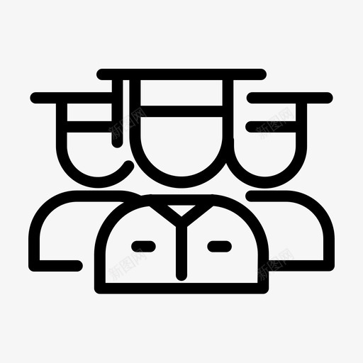 学生小组班级教育图标svg_新图网 https://ixintu.com 团队 学生 小组 教育 班级