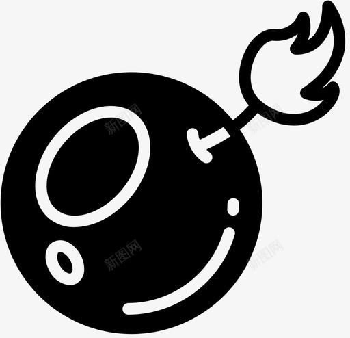 炸弹元素游戏图标svg_新图网 https://ixintu.com 元素 游戏 炸弹