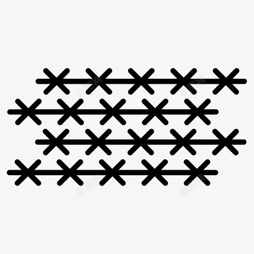 冒险铁丝网节日保护图标svg_新图网 https://ixintu.com 保护 冒险 节日 铁丝网