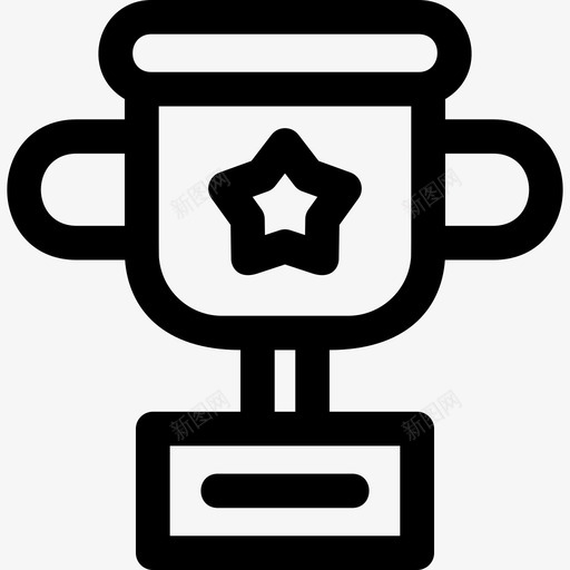 奖杯策略37直线型图标svg_新图网 https://ixintu.com 奖杯 直线 策略 线型