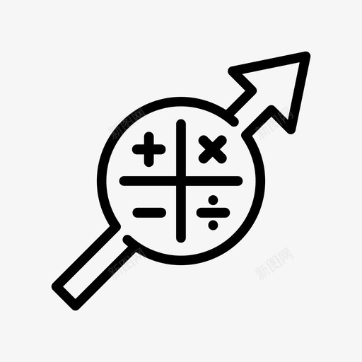 会计业务计算图标svg_新图网 https://ixintu.com 业务 会计 会计图标 增加 计算 财务 货币