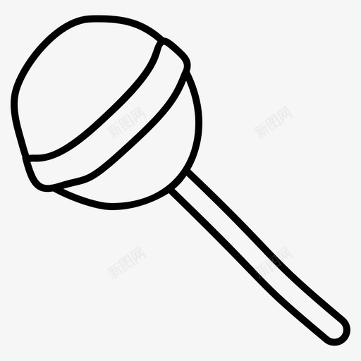 棒棒糖彩虹棒棒糖甜棒棒糖图标svg_新图网 https://ixintu.com 万圣节 图标 圣诞 复活节 彩虹 棒棒糖 糖果