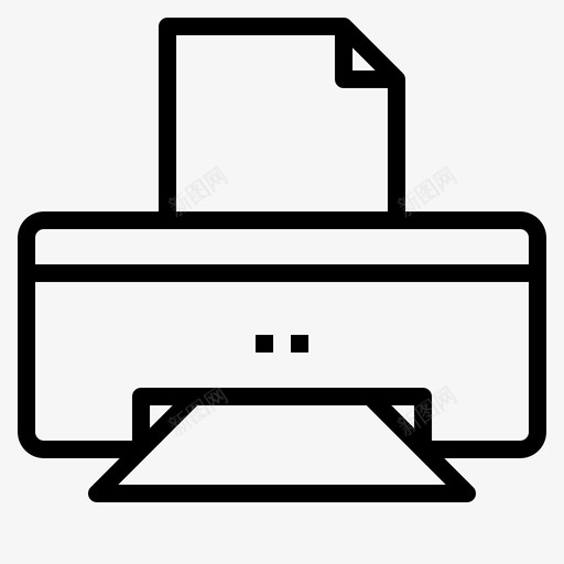打印机计算机42线性图标svg_新图网 https://ixintu.com 打印机 线性 计算机