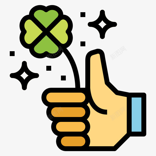 三叶草乐透3线性颜色图标svg_新图网 https://ixintu.com 三叶 乐透 叶草 线性 颜色