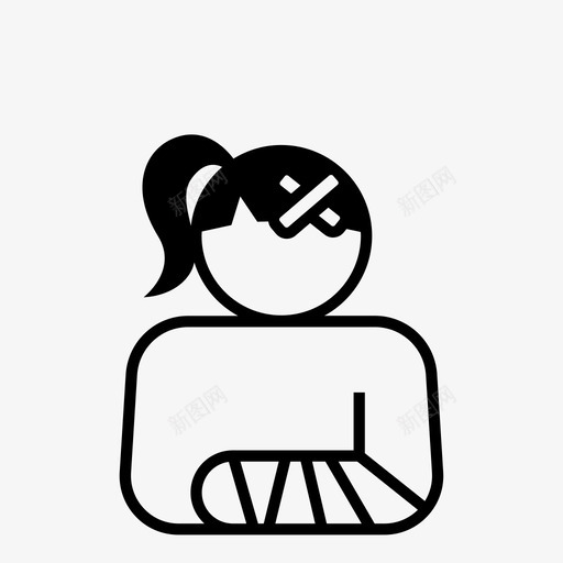 患者儿童女孩图标svg_新图网 https://ixintu.com 人员 儿童 利益 医疗 医疗保健 受伤 女孩 患者 相关者