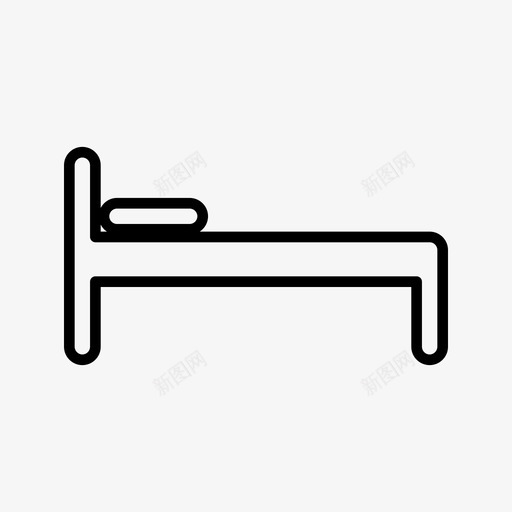 床卧室床架图标svg_新图网 https://ixintu.com 卧室 卧铺 居所 床架 用户界面