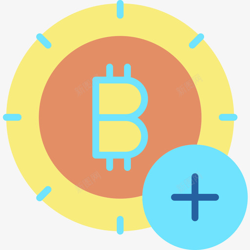 比特币比特币加密货币2扁平图标svg_新图网 https://ixintu.com 加密 扁平 比特 货币