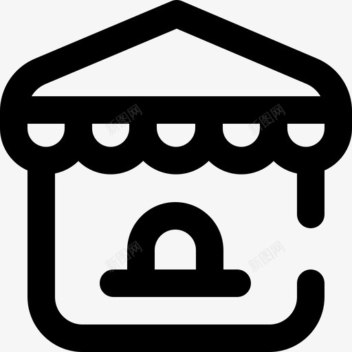 售票窗口嘉年华42轮廓图标svg_新图网 https://ixintu.com 售票窗口 嘉年华42 轮廓