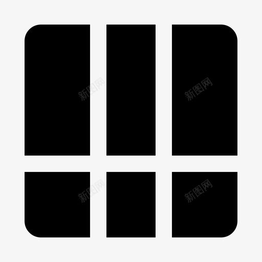 布局计划程序图标svg_新图网 https://ixintu.com 布局 程序 系统 网格布局glyphv2 计划