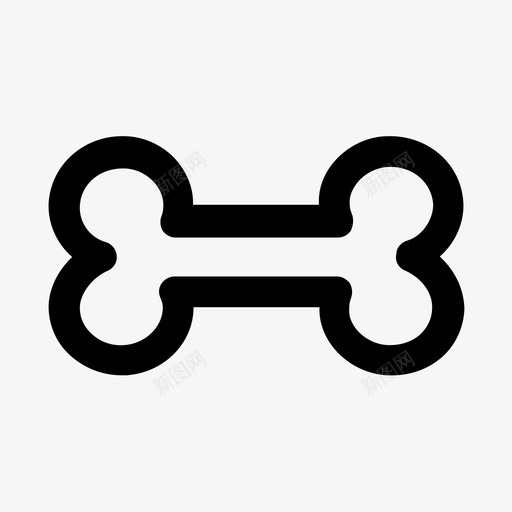 骨头狗小狗图标svg_新图网 https://ixintu.com 小狗 狗 玩具 骨头