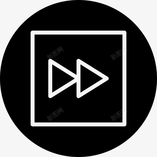 下一个向前跳过图标svg_新图网 https://ixintu.com ui 下一个 向前 徽章 跳过