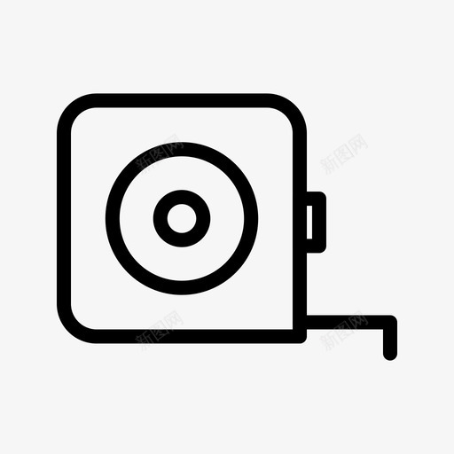 卷尺测量直尺图标svg_新图网 https://ixintu.com 卷尺 标尺 测量 直尺