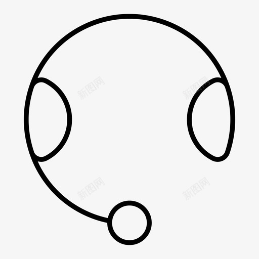 客户服务耳机电子商务图标svg_新图网 https://ixintu.com 客户服务 电子商务 耳机 银行 音乐
