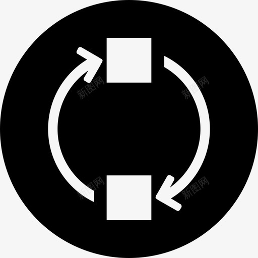传输箭头连接图标svg_新图网 https://ixintu.com 传输 图标 文件 界面 箭头 转换 连接