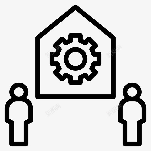 工作场所公司工厂图标svg_新图网 https://ixintu.com 产品 体系 公司 办公室 场所 工作 工作场 工厂 技术 社会