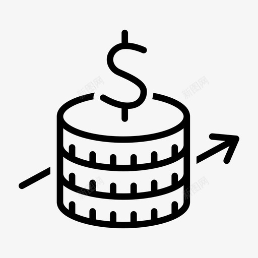 通货膨胀经济金融图标svg_新图网 https://ixintu.com 业务类型 利润 增长 经济 通货膨胀 金融