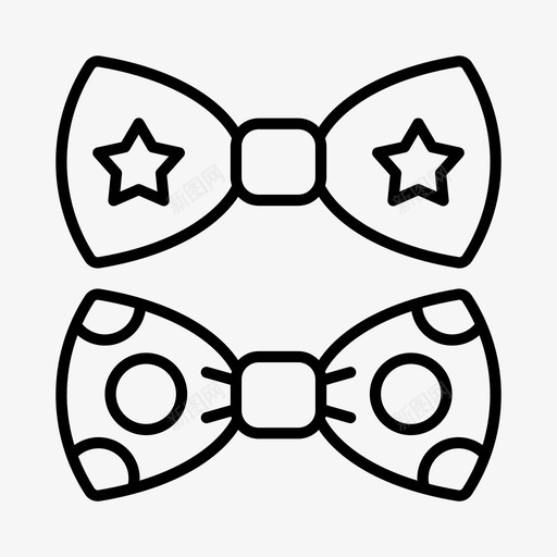 采购产品蝴蝶结配件领结图标svg_新图网 https://ixintu.com 丝带 时装 配件 采购产品蝴蝶结 领结