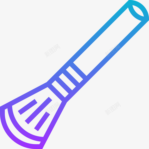 刷子美容化妆品7渐变色图标svg_新图网 https://ixintu.com 刷子 化妆品 变色 渐变 美容 美容化妆